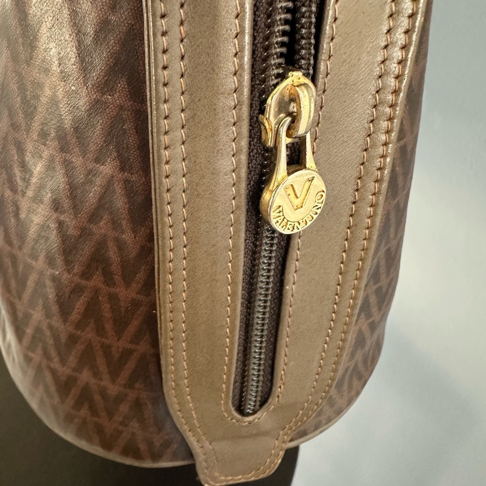 💙 Mario Valentino Vintage Boston Bag – Top Handle with Dust Bag - Authentic - Picture 12 of 15